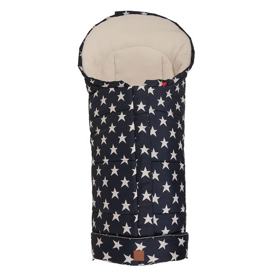 Kaiser Fleece-Fußsack Jooy - Star Print - Navy