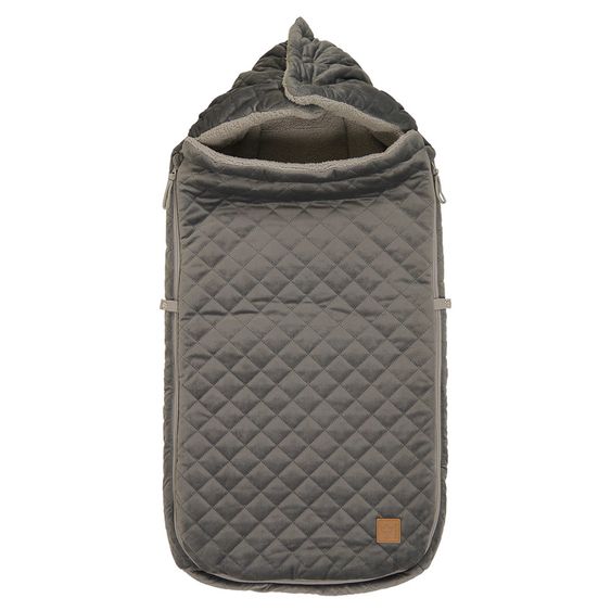 Kaiser Fleece-Fußsack Velvet Kiki - Grey