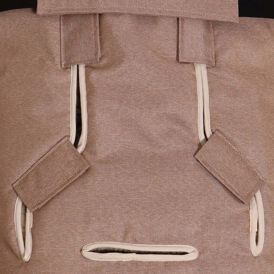 Kaiser Fleece-Fußsack XL Ears Wool Fütterung aus 100% Schafwolle für Kinderwagen und Buggy - Sand Melange