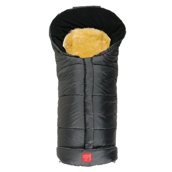 Kaiser Fußsack SHEEPY mit Lammfelleinlage für Kinderwagen und Buggy - Anthrazit