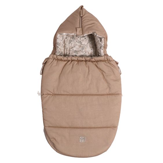 Kaiser Jersey-Fußsack Small Hooded für Babyschalen und Babywannen - Butternut