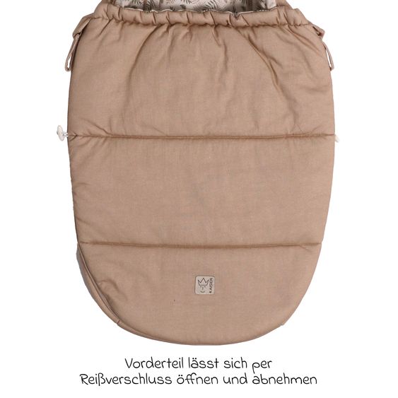 Kaiser Jersey-Fußsack Small Hooded für Babyschalen und Babywannen - Butternut