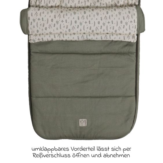 Kaiser Jersey-Fußsack Sophia für Kinderwagen und Buggy - Olive Green