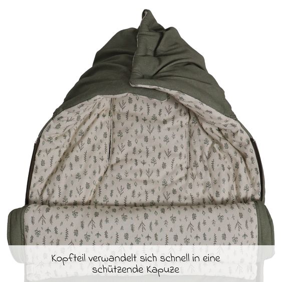 Kaiser Jersey-Fußsack Sophia für Kinderwagen und Buggy - Olive Green