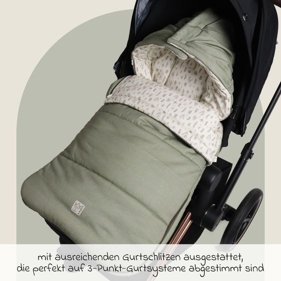 Kaiser Jersey-Fußsack Sophia für Kinderwagen und Buggy - Olive Green