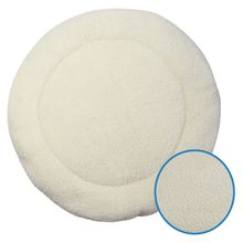 Play Mat Wool reversible round 95 cm - White