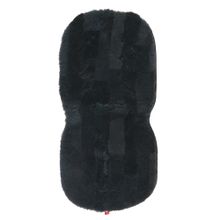 Inserto in pelle di agnello per seggiolini auto e carrozzine 35 x 77 cm - Antracite