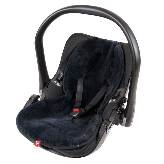 Kaiser Lammfell-Einlage für Babyschalen und Kinderwagen 35 x 77 cm - Anthracite