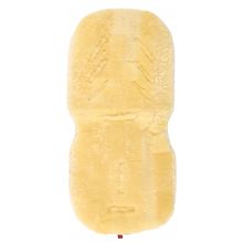 Lammfell-Einlage Patchwork medizinisch für Babyschalen und Kinderwagen 35 x 77 cm