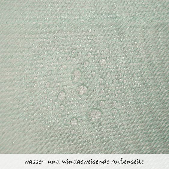 Kaiser Lammfell-Fußsack Channy für Babyschale und Babywanne - Denim Mint