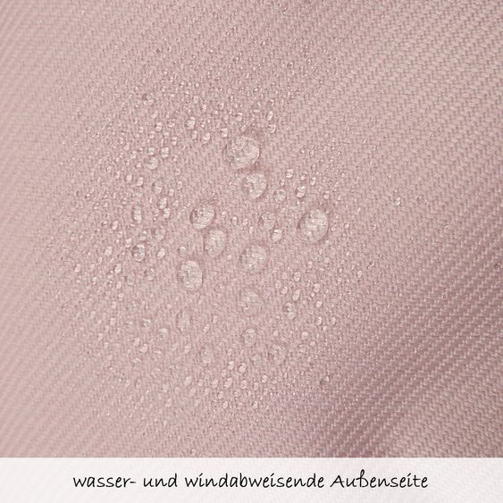 Kaiser Lammfell-Fußsack Channy für Babyschale und Babywanne - Denim Rose