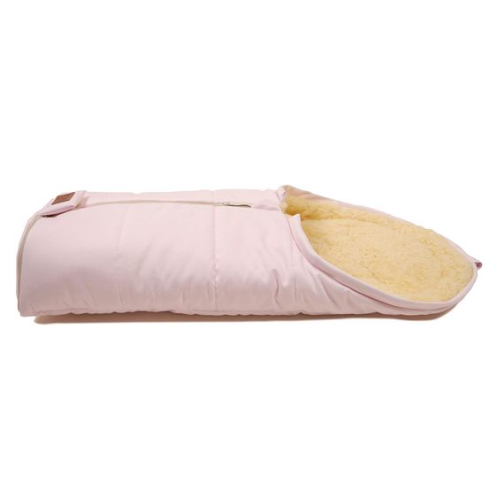 Kaiser Lammfell-Fußsack Channy für Babyschale und Babywanne - Denim Rose