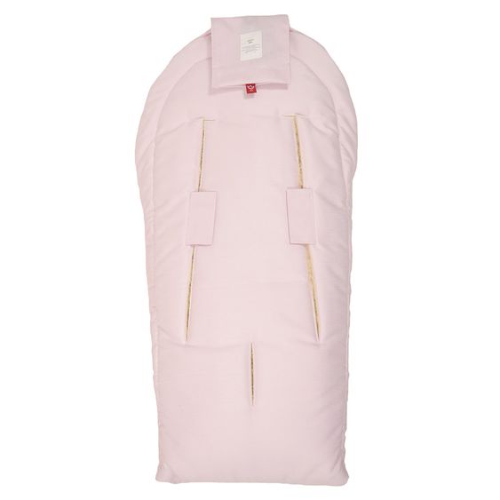 Kaiser Lammfell-Fußsack Channy für Babyschale und Babywanne - Denim Rose