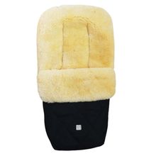 Lammfell-Fußsack Coosy für Buggy, Sport- & Kinderwagen - Black