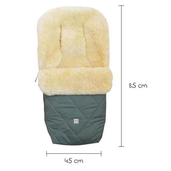 Kaiser Lammfell-Fußsack Coosy für Buggy, Sport- & Kinderwagen - Salbei Green
