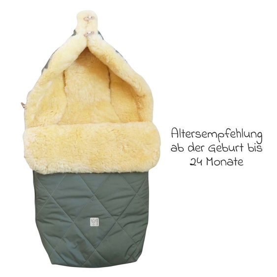 Kaiser Lammfell-Fußsack Coosy für Buggy, Sport- & Kinderwagen - Salbei Green