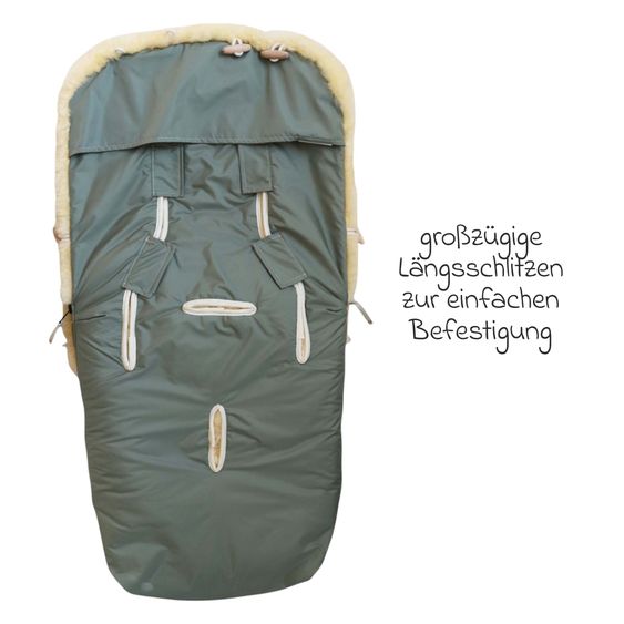 Kaiser Lammfell-Fußsack Coosy für Buggy, Sport- & Kinderwagen - Salbei Green