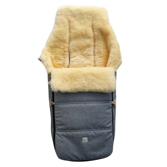 Kaiser Lammfell-Fußsack Dublas 2.0 für Buggy, Sport- & Kinderwagen - Light Grey Melange