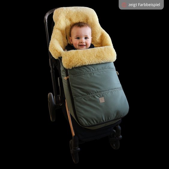 Kaiser Lammfell-Fußsack Dublas 2.0 für Buggy, Sport- & Kinderwagen - Light Grey Melange
