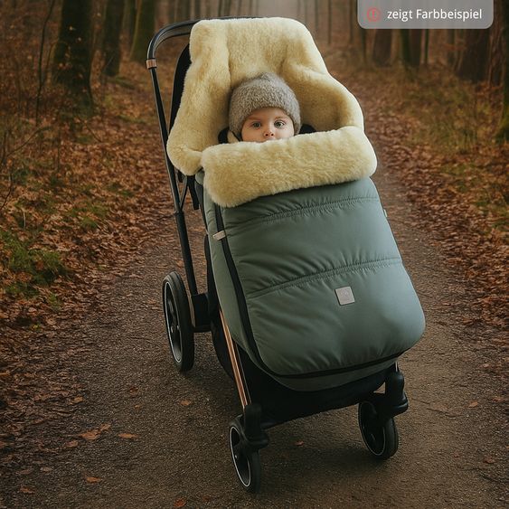 Kaiser Lammfell-Fußsack Dublas 2.0 für Buggy, Sport- & Kinderwagen - Light Grey Melange