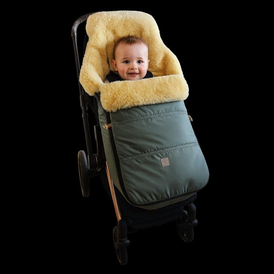 Kaiser Lammfell-Fußsack Dublas 2.0 für Buggy, Sport- & Kinderwagen - Salbei Green