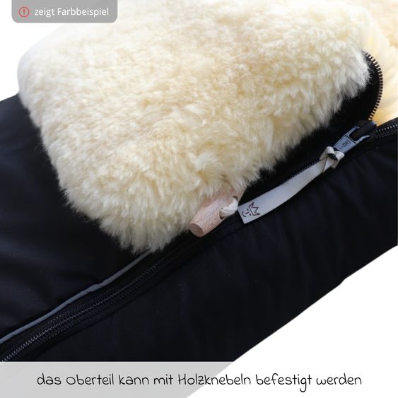 Kaiser Lammfell-Fußsack Dublas 2.0 für Buggy, Sport- & Kinderwagen - Salbei Green