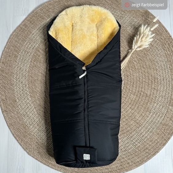 Kaiser Lammfell-Fußsack Iglu 2.0 für Buggy, Sport-, Kinderwagen & Fahrradanhänger - Salbei Green