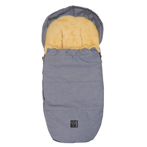 Kaiser Lammfell-Fußsack Lenny - Denim Blue