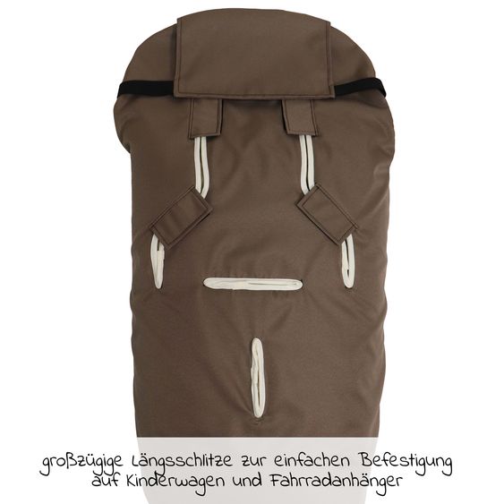 Kaiser Lammfell-Fußsack Love the Nature für Kinderwagen, Buggy & Fahrradanhänger - Caribou