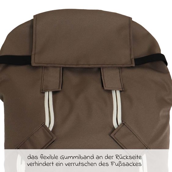 Kaiser Lammfell-Fußsack Love the Nature für Kinderwagen, Buggy & Fahrradanhänger - Caribou