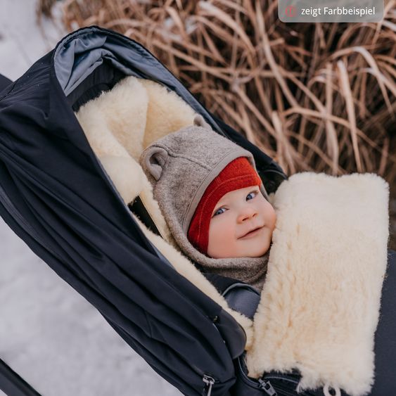 Kaiser Lammfell-Fußsack Love the Nature für Kinderwagen, Buggy & Fahrradanhänger - Caribou