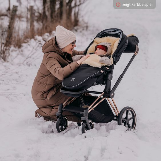 Kaiser Lammfell-Fußsack Love the Nature für Kinderwagen, Buggy & Fahrradanhänger - Caribou