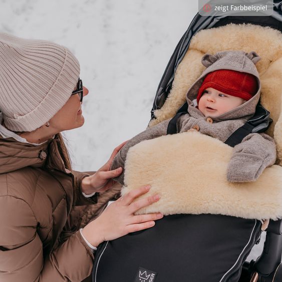 Kaiser Lammfell-Fußsack Love the Nature für Kinderwagen, Buggy & Fahrradanhänger - Caribou