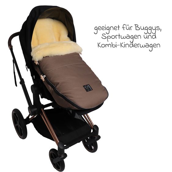 Kaiser Lammfell-Fußsack Love the Nature für Kinderwagen, Buggy & Fahrradanhänger - Caribou