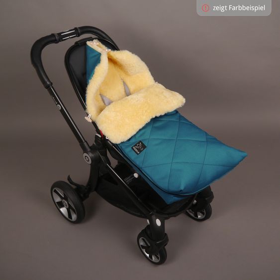 Kaiser Lammfell-Fußsack Natura für Kinderwagen und Buggy - Sand Melange