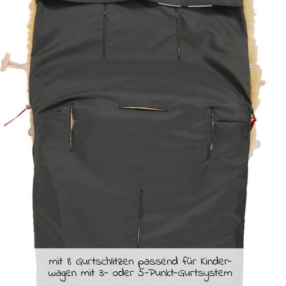 Kaiser Lammfell-Fußsack Natura - Marine