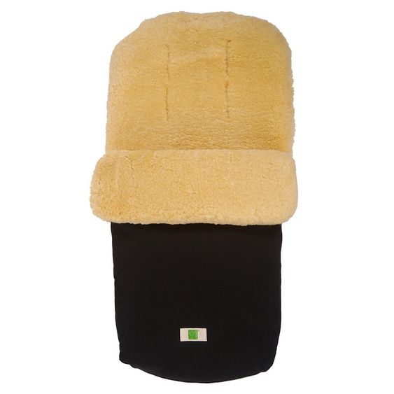 Kaiser Lambskin Footmuff Natura Organic Cotton - Black