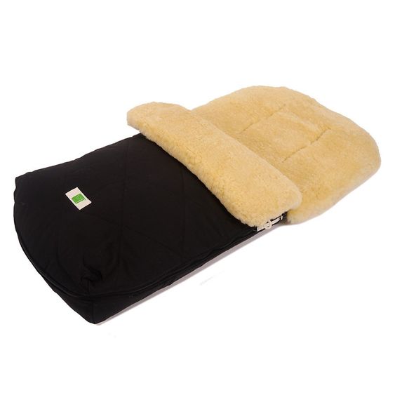 Kaiser Lambskin Footmuff Natura Organic Cotton - Black