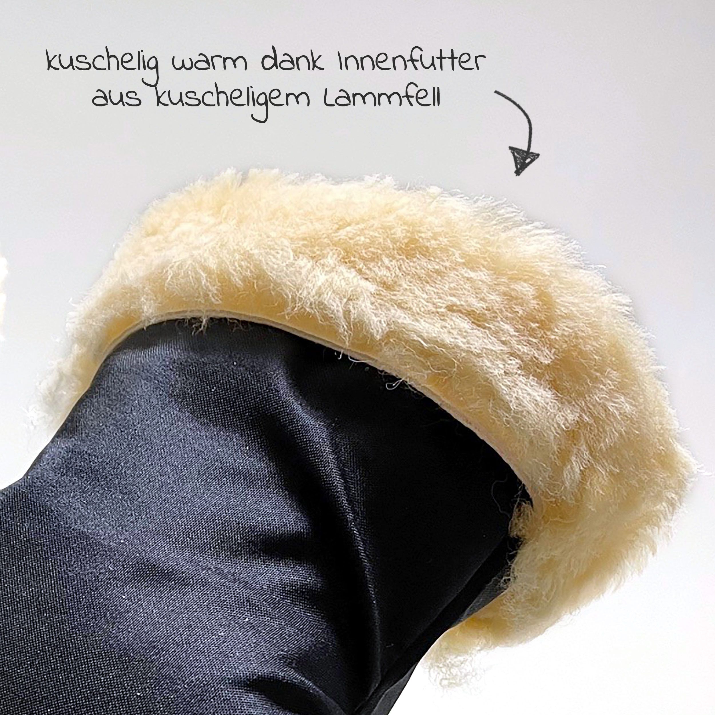 Kaiser Lambskin Gloves Stroller Mitt Black Babyartikel de Kaiser Lambskin Gloves Stroller Mitt Black Babyartikel de