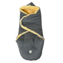 Coperta avvolgente in lana d'agnello/loden Madam Wool per Seggiolino auto per neonati & Culle per neonati - Grigio