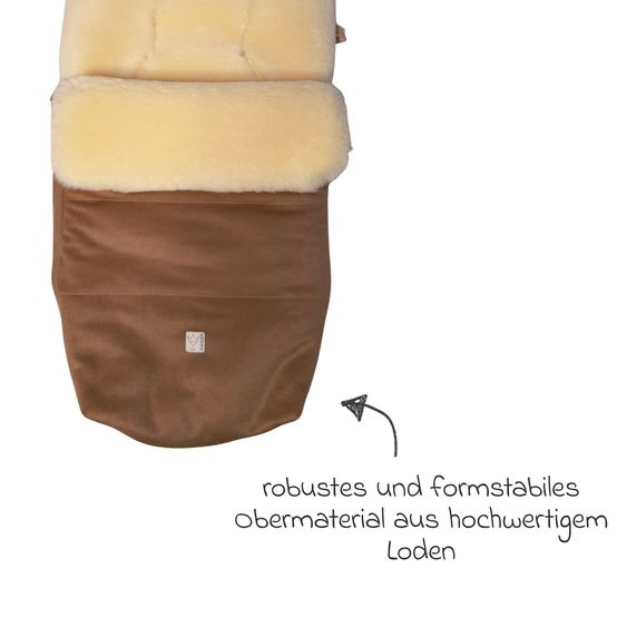 Kaiser Lammfell/Loden-Fußsack Lilly für Buggy, Sport- & Kinderwagen - Burro