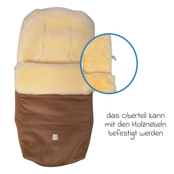 Kaiser Lammfell/Loden-Fußsack Lilly für Buggy, Sport- & Kinderwagen - Burro