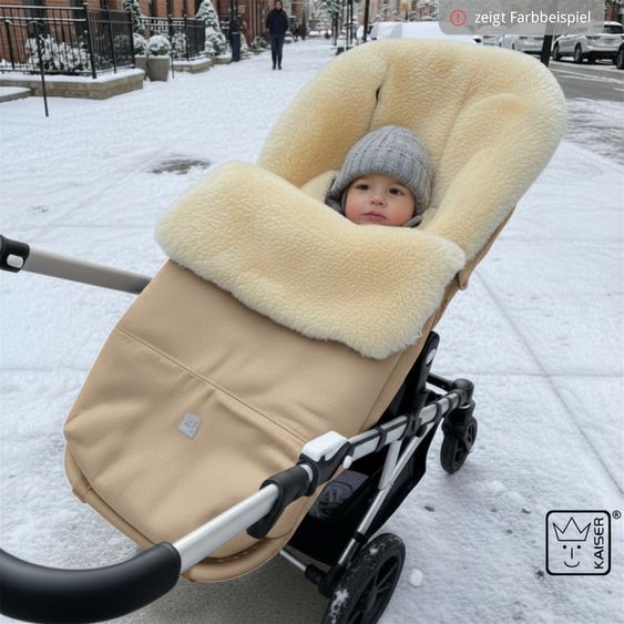 Kaiser Lammfell/Loden-Fußsack Lilly für Buggy, Sport- & Kinderwagen - Green