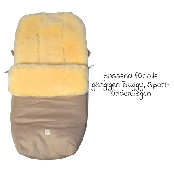 Kaiser Lammfell/Loden-Fußsack Lilly für Buggy, Sport- & Kinderwagen - Moonlight