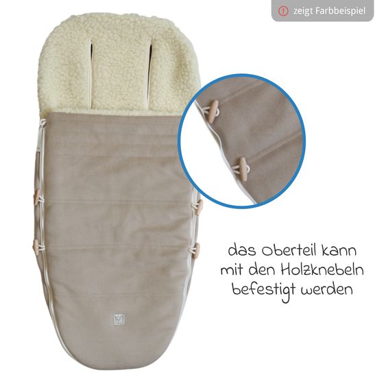 Kaiser Lammfell/Loden-Fußsack Woolma für Buggy, Sport- & Kinderwagen - Green