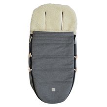 Lammfell/Loden-Fußsack Woolma für Buggy, Sport- & Kinderwagen - Grey