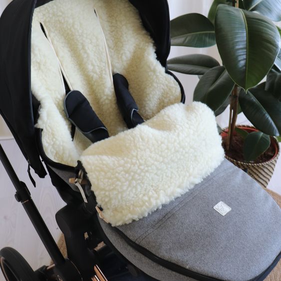 Kaiser Lammfell/Loden-Fußsack Woolma für Buggy, Sport- & Kinderwagen - Grey