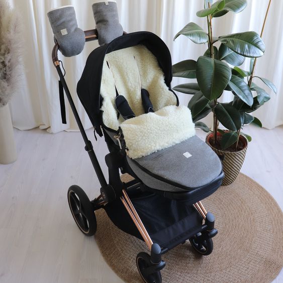 Kaiser Lammfell/Loden-Fußsack Woolma für Buggy, Sport- & Kinderwagen - Grey