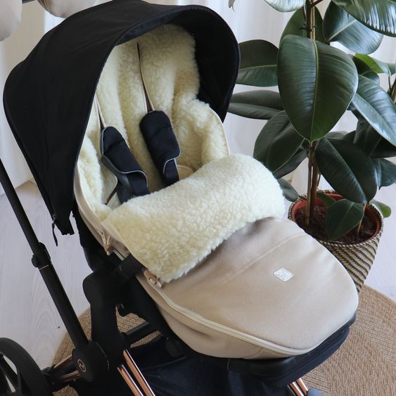 Kaiser Lammfell/Loden-Fußsack Woolma für Buggy, Sport- & Kinderwagen - Moonlight