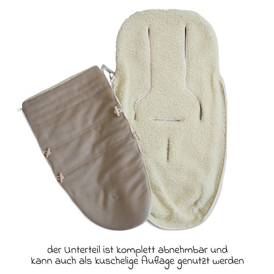 Kaiser Lammfell/Loden-Fußsack Woolma für Buggy, Sport- & Kinderwagen - Moonlight
